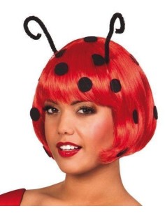 Parrucca coccinella - di alta qualità, ideale per carnevale, feste a tema ed eventi speciali.